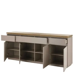 Wohnen Sideboards<200x86x40 Sideboard Anrichte in Taupe & Akazie - Anja