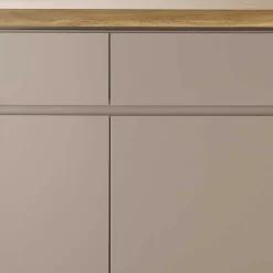 Wohnen Sideboards<200x86x40 Sideboard Anrichte in Taupe & Akazie - Anja