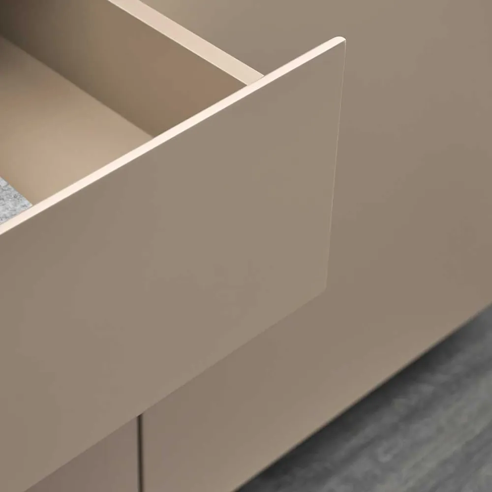 Wohnen Sideboards<200x86x40 Sideboard Anrichte in Taupe & Akazie - Anja