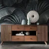 Wohnen Sideboards<180x75x40 Sideboard aus Kernbuche Braun - Malawi