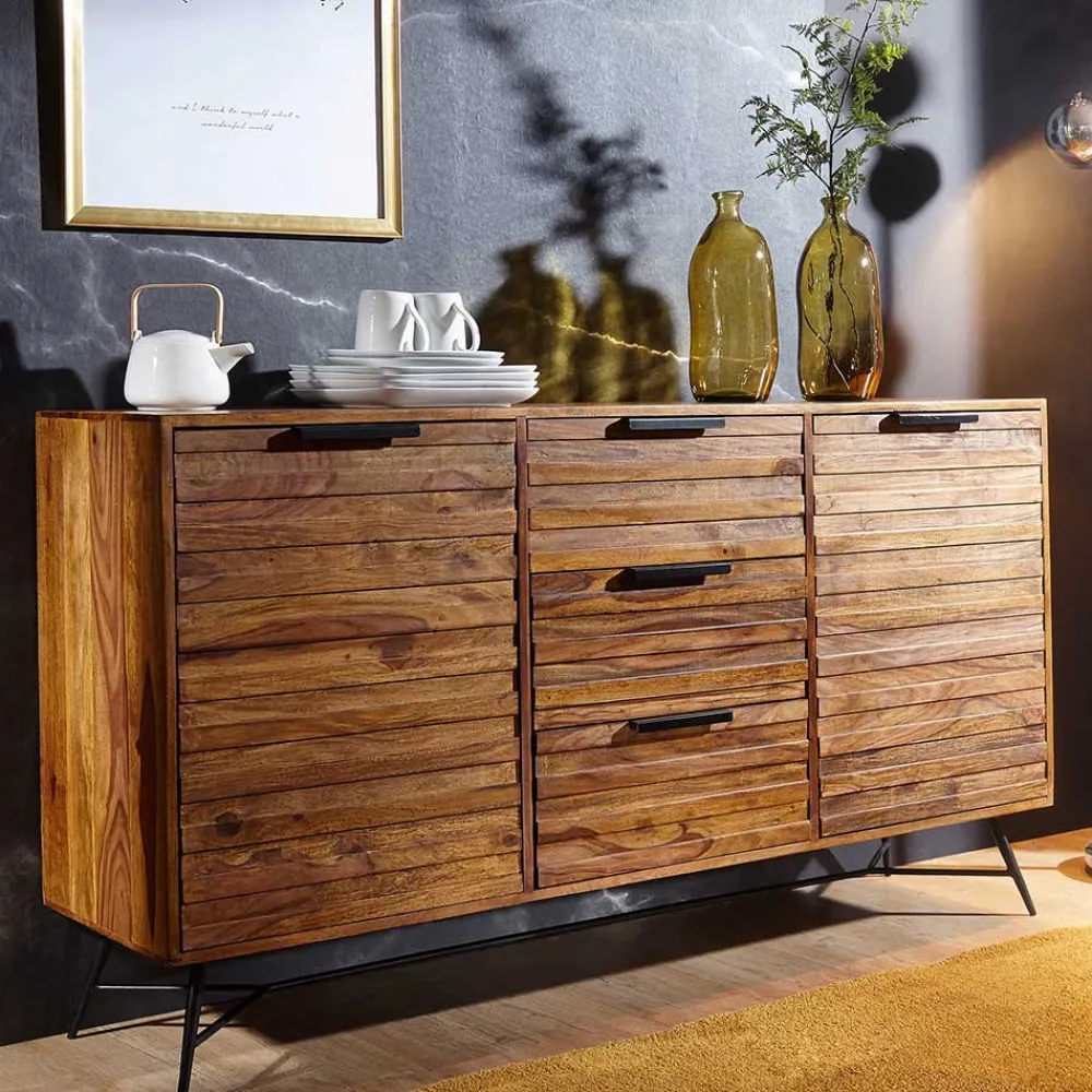 Wohnen Sideboards<160x88x40 Sideboard aus massivem Holz - Dicna