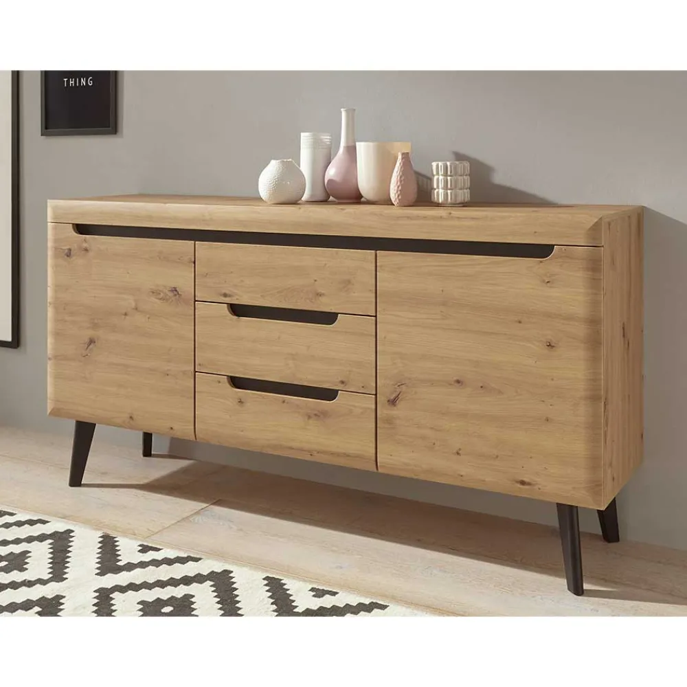 Wohnen Sideboards<160x83x40 Sideboard im Skandi Chic modern - Olcian