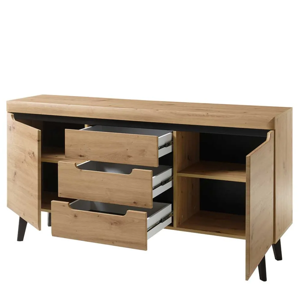 Wohnen Sideboards<160x83x40 Sideboard im Skandi Chic modern - Olcian