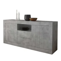 Wohnen Sideboards<184x86x43 Sideboard in Beton Nachbildung - Lary