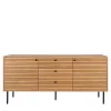 Wohnen Sideboards<150x75x40 Sideboard in Eiche Natur Furnier - Virona