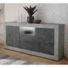 Wohnen Sideboards<184x86x43 Sideboard in Grau zweifarbig - Faith
