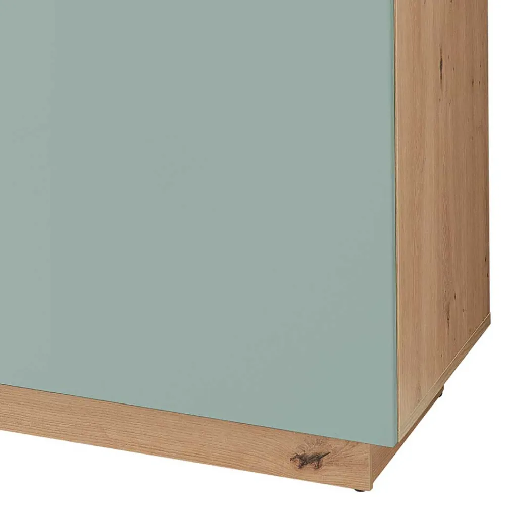 Wohnen Sideboards<240x77x44 Sideboard in Graugrün und Wildeiche - Yoan