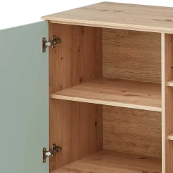 Wohnen Sideboards<240x77x44 Sideboard in Graugrün und Wildeiche - Yoan