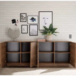 Wohnen Sideboards<241x90x44 Sideboard in Natur Holzoptik - Basento II