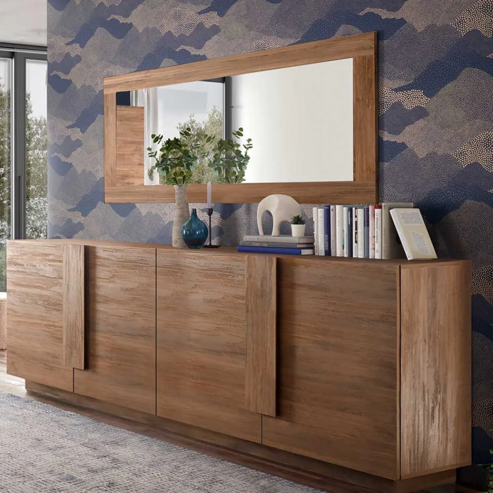 Wohnen Sideboards<241x90x44 Sideboard in Natur Holzoptik - Basento II