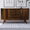 Wohnen Sideboards<160x90x50 Sideboard in Nussbaumfarben lackiert - Nadelle