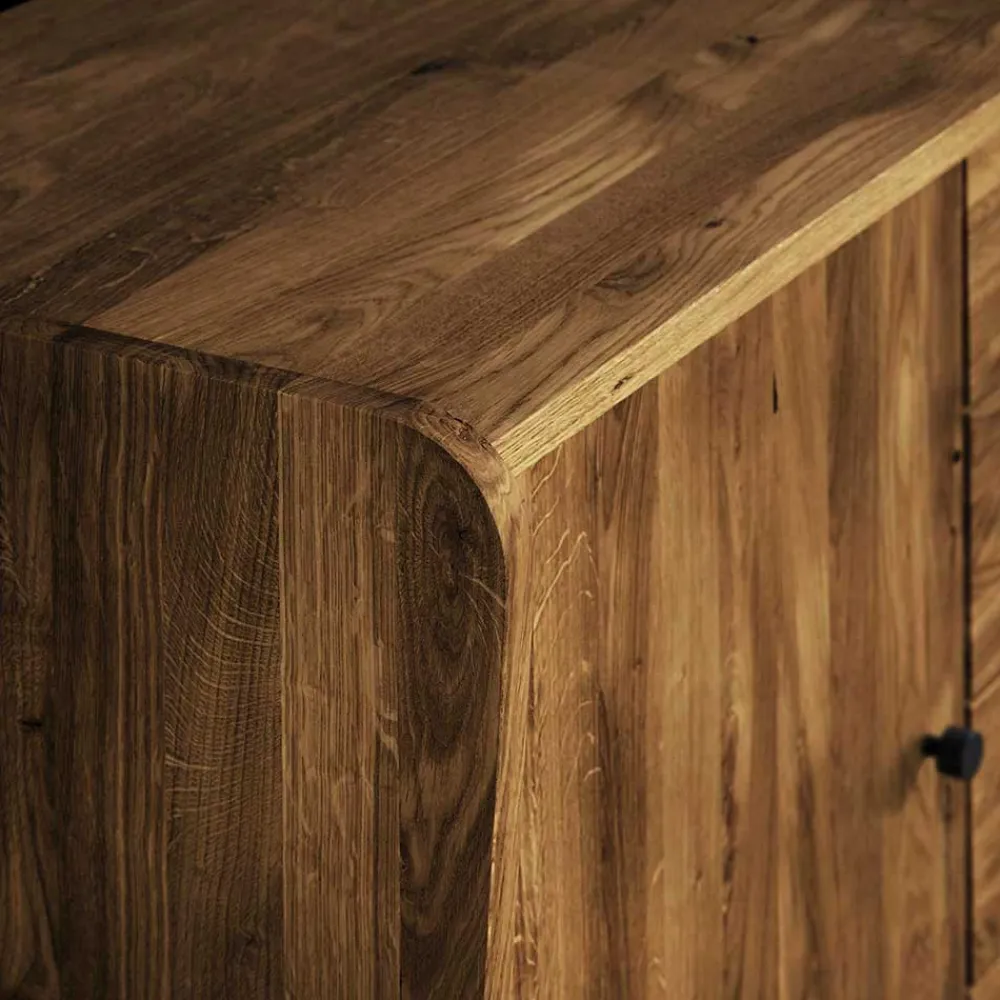 Wohnen Sideboards<160x90x50 Sideboard in Nussbaumfarben lackiert - Nadelle