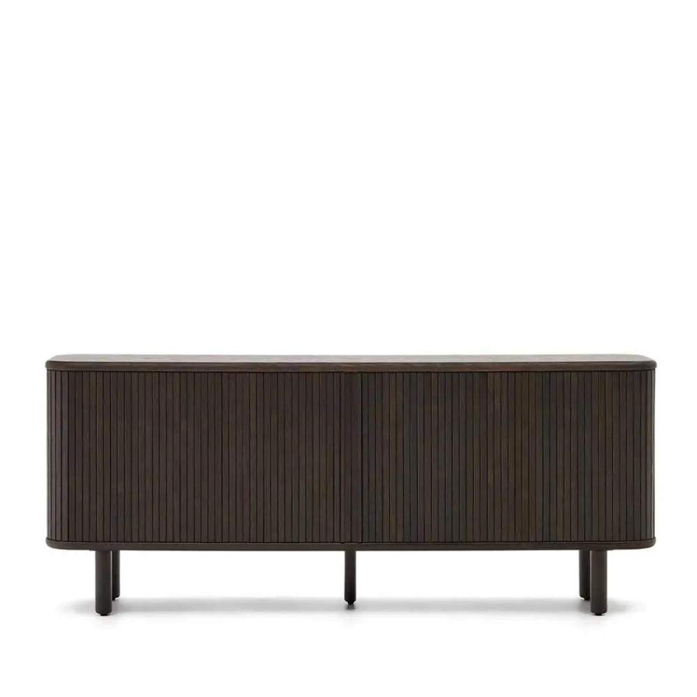 Wohnen Sideboards<180x75x40 Sideboard in Schwarzbraun Esche - Tadaco