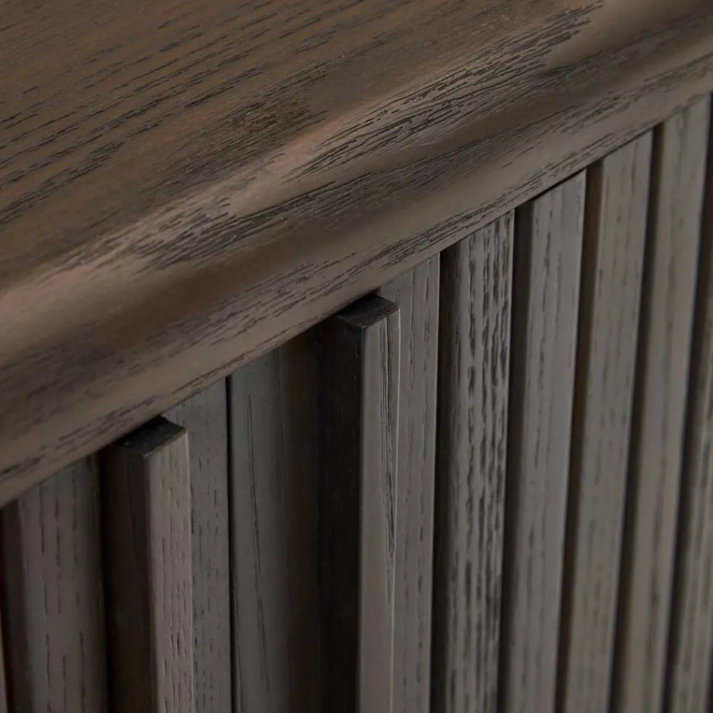 Wohnen Sideboards<180x75x40 Sideboard in Schwarzbraun Esche - Tadaco