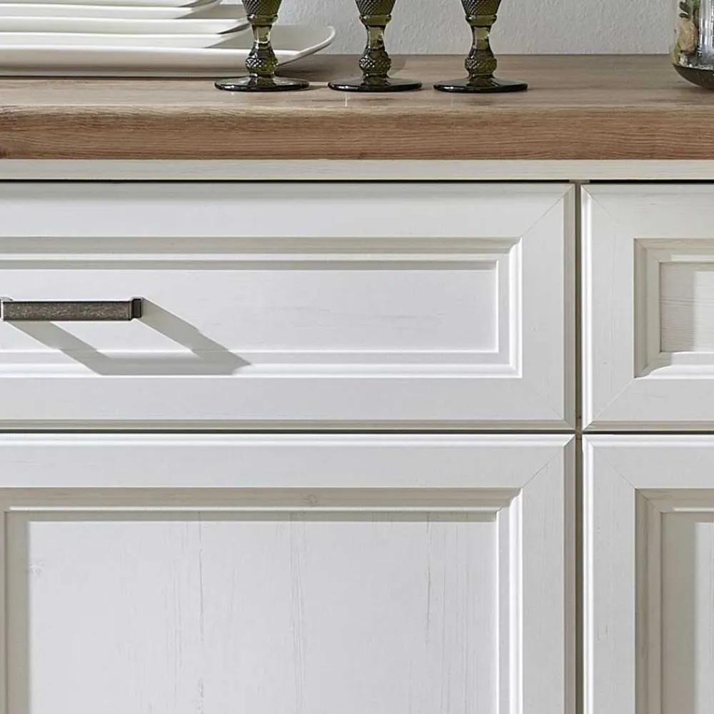 Wohnen Sideboards<171x102x48 Sideboard in Weiß & Eiche - Sinolita