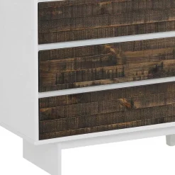 Wohnen Sideboards<165x68x35 Sideboard in Weiß & Kiefer dunkel - Chihu