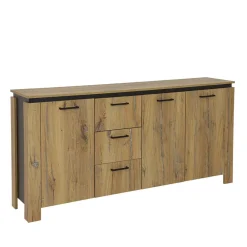 Wohnen Sideboards<180x86x38 Sideboard in Zinneiche Optik - Traudarian