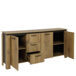 Wohnen Sideboards<180x86x38 Sideboard in Zinneiche Optik - Traudarian