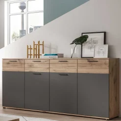 Wohnen Sideboards<180x87x40 Sideboard mit 2 Schubladen & 4 Türen - Lucios