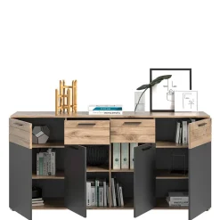 Wohnen Sideboards<180x87x40 Sideboard mit 2 Schubladen & 4 Türen - Lucios