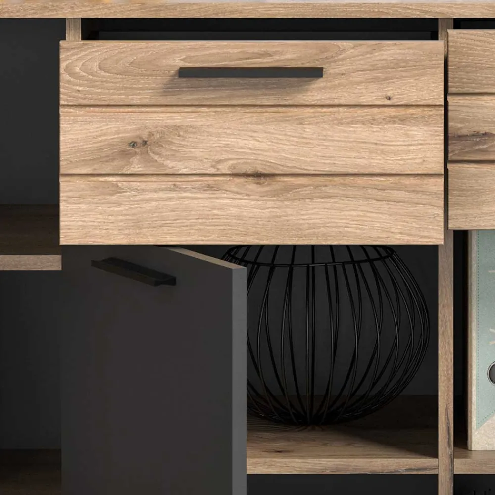 Wohnen Sideboards<180x87x40 Sideboard mit 2 Schubladen & 4 Türen - Lucios