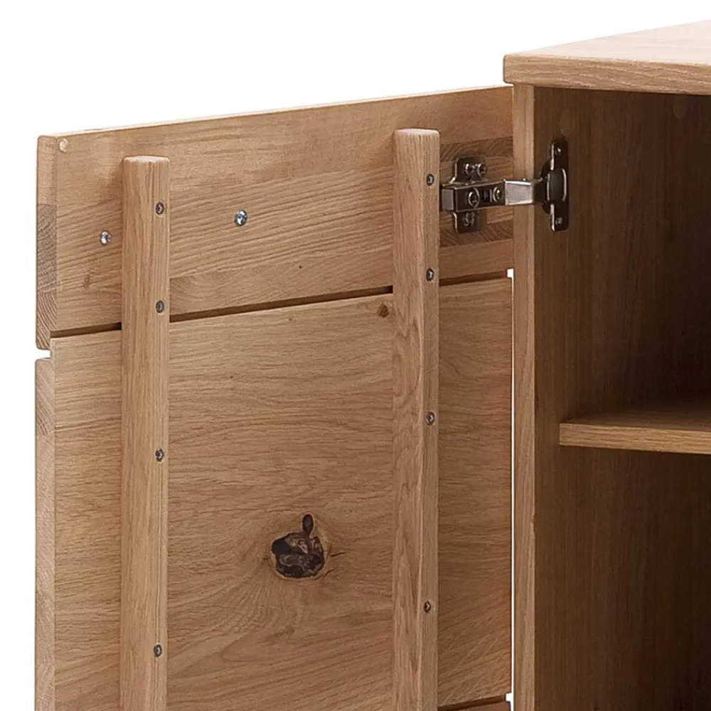 Wohnen Sideboards<180x78x44 Sideboard mit Furnier Eiche Bianco - Crupean
