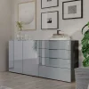 Wohnen Sideboards<184x102x42 Sideboard mit Glasfront - Ruudy