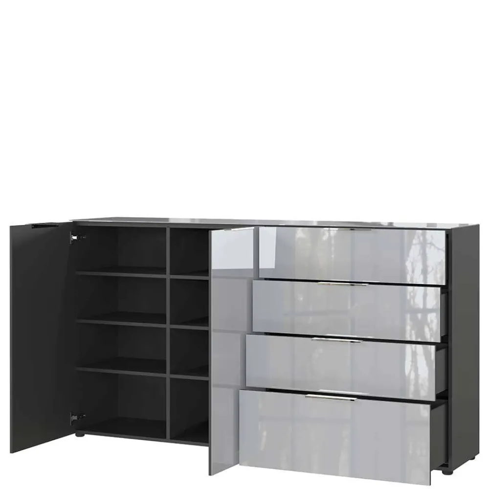 Wohnen Sideboards<184x102x42 Sideboard mit Glasfront - Ruudy