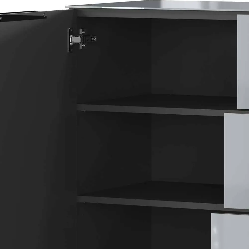 Wohnen Sideboards<184x102x42 Sideboard mit Glasfront - Ruudy