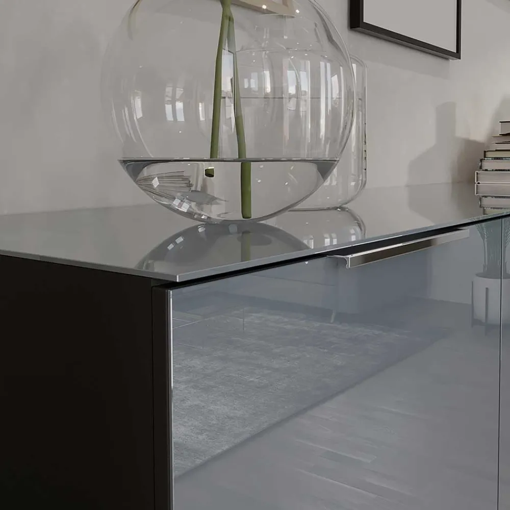 Wohnen Sideboards<184x102x42 Sideboard mit Glasfront - Ruudy