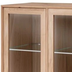 Wohnen Vitrinen<178x82x42 Sideboard mit Glastüren & LED Licht - Lamia