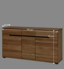 Wohnen Sideboards<163x84x42 Sideboard mit Griffmulden - Sennya
