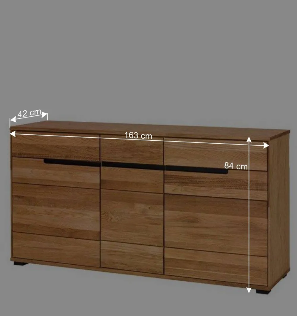 Wohnen Sideboards<163x84x42 Sideboard mit Griffmulden - Sennya