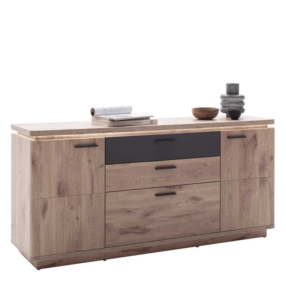 Wohnen Sideboards<170x81x44 Sideboard mit LED Beleuchtung - Bekunion