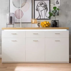 Wohnen Sideboards<156x83x44 Sideboard mit LED Licht - Caldri