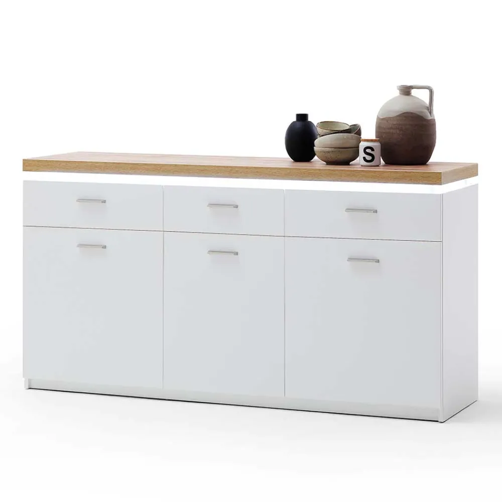 Wohnen Sideboards<156x83x44 Sideboard mit LED Licht - Caldri