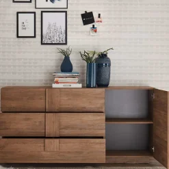 Wohnen Sideboards<181x90x44 Sideboard mit sechs Schubladen & Tür - Basento