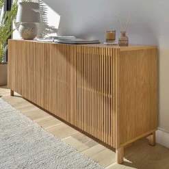Wohnen Sideboards<180x72x43 Sideboard mit vier Lamellen Türen - Azuro
