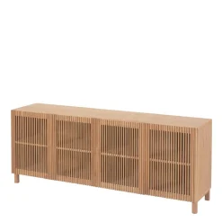 Wohnen Sideboards<180x72x43 Sideboard mit vier Lamellen Türen - Azuro
