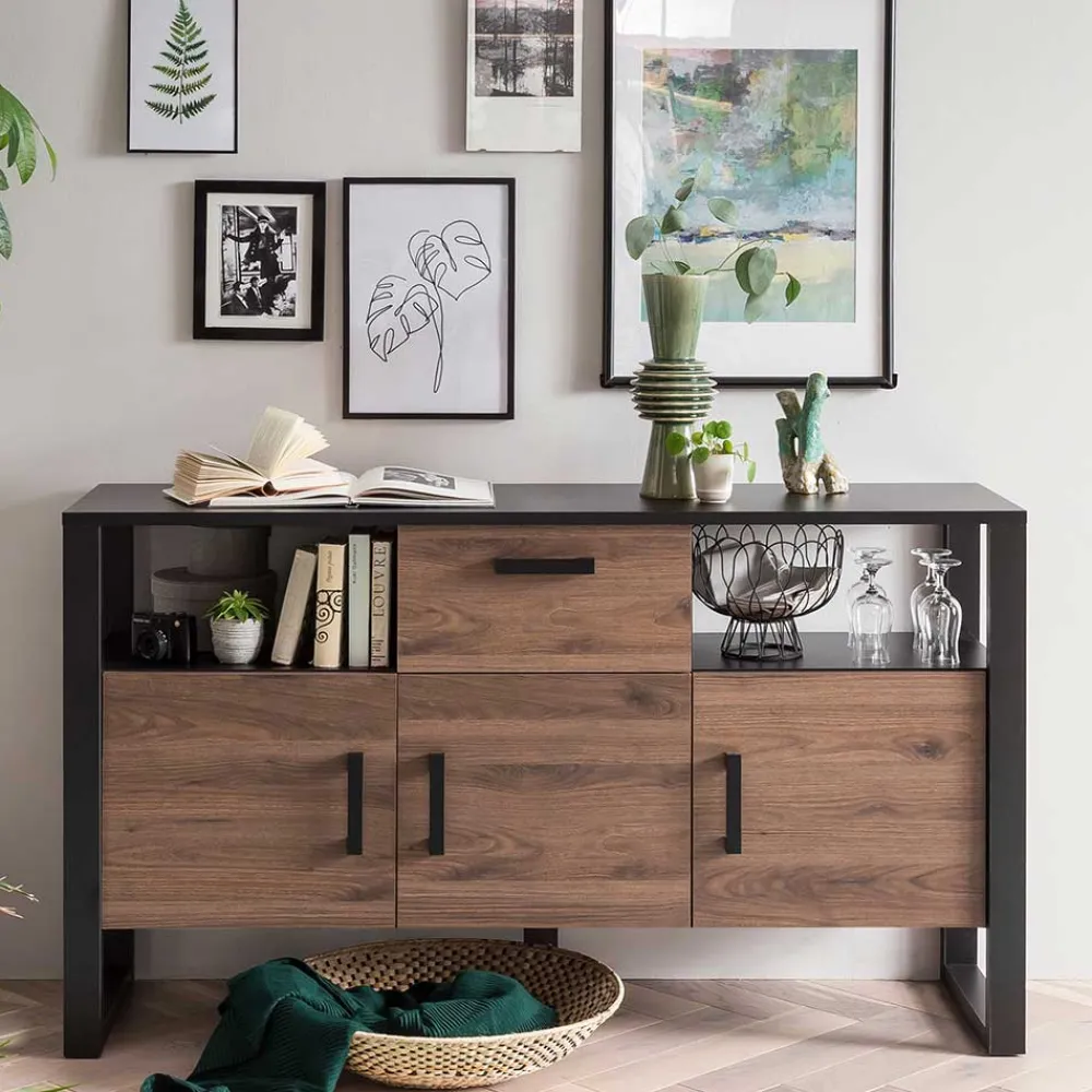 Wohnen Sideboards<160x90x45 Sideboard mit zwei offenen Fächern - Dudleys