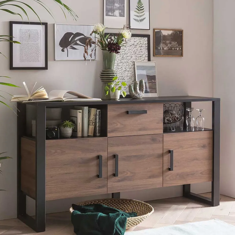 Wohnen Sideboards<160x90x45 Sideboard mit zwei offenen Fächern - Dudleys