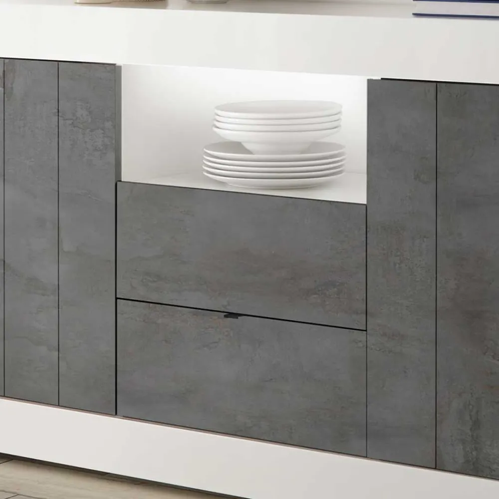 Wohnen Sideboards<184x86x43 Sideboard modern zweifarbig - Voskala
