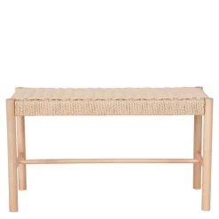 Wohnen Sitzbank<80x45x35 Sitzbank aus Kordel Geflecht - Vanadrino