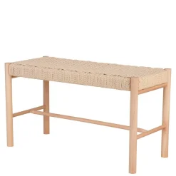 Wohnen Sitzbank<80x45x35 Sitzbank aus Kordel Geflecht - Vanadrino
