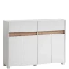 Wohnen Kommoden<112x85x33 Skandi Flurkommode in Weiß - Etravia