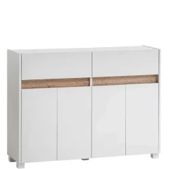 Wohnen Kommoden<112x85x33 Skandi Flurkommode in Weiß - Etravia