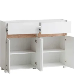 Wohnen Kommoden<112x85x33 Skandi Flurkommode in Weiß - Etravia