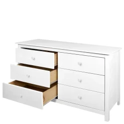 Wohnen Sideboards<130x80x45 Skandi Kommode mit sechs Schubladen - Etrinas