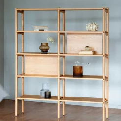 Wohnen Regale<140x166x36 Skandi Regal mit acht Fächern - Esman