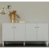 Wohnen Sideboards<160x78x46 Skandi Sideboard 4-türig in Grau - Huvina